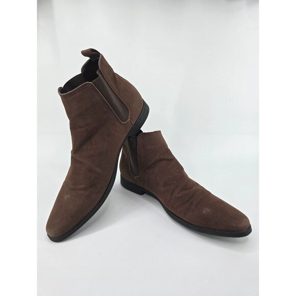 Asos Dress Men Brown Suede Boots size 10.5 - Picture 2 of 11